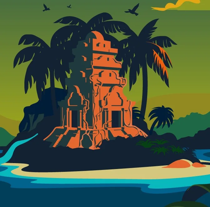 Isla Paradiso temple island